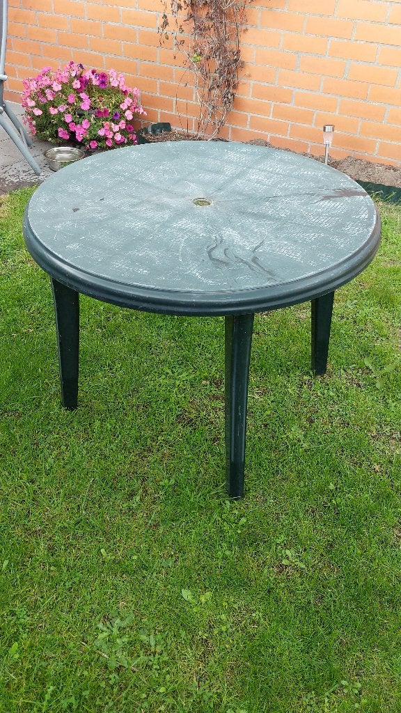 Tuintafel, Tuin en Terras, Ophalen, Gebruikt, Rond, Kunststof