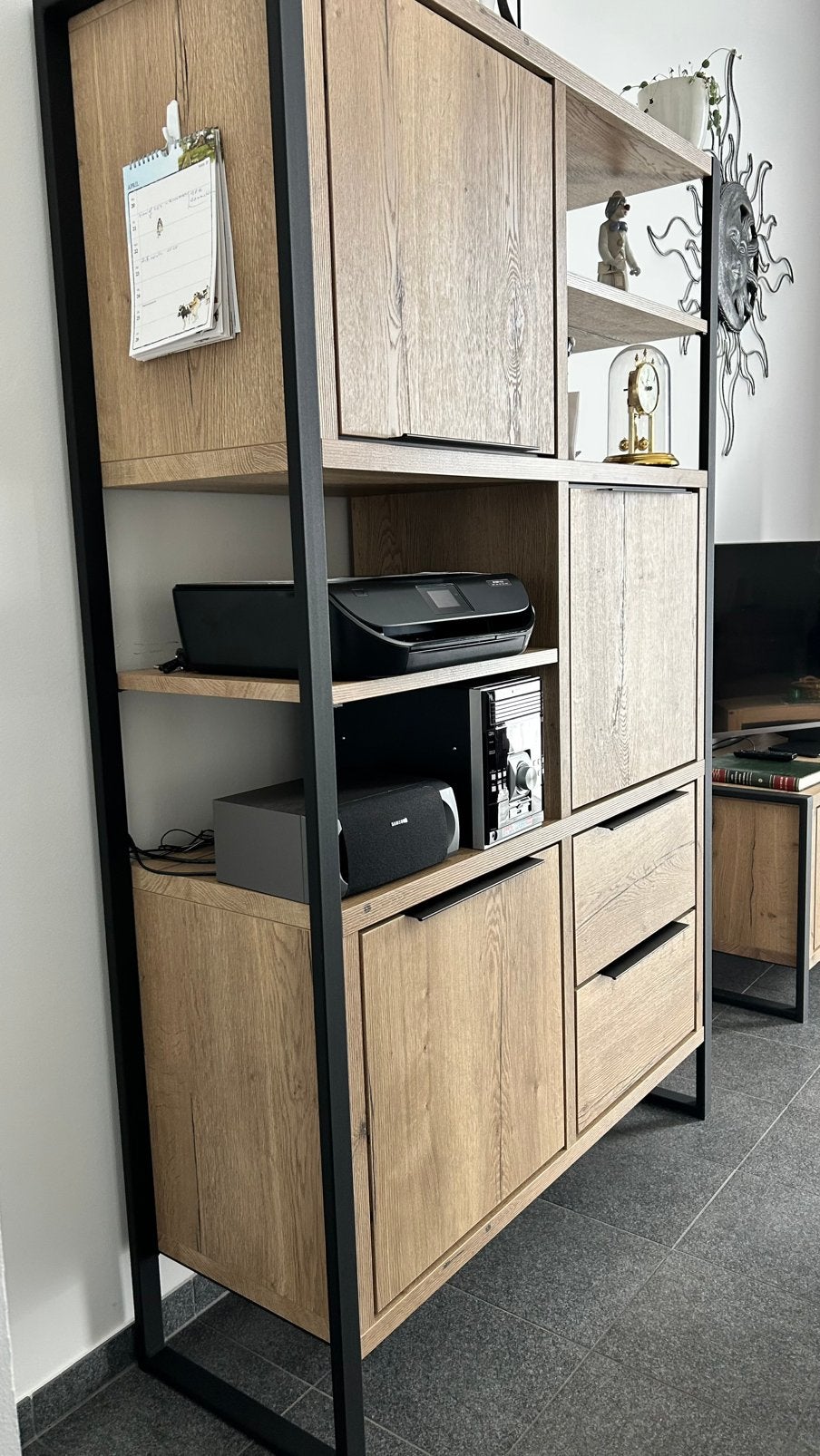 Barkast Carlton - Lamulux, Huis en Inrichting, Ophalen, Met deur(en), Zo goed als nieuw, Minder dan 150 cm