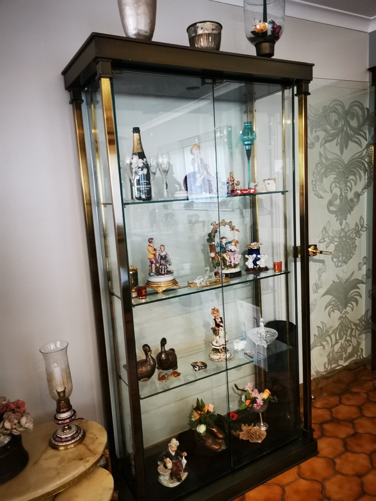 Armoire vitrée design Belgo Chrome, Maison & Meubles, Enlèvement