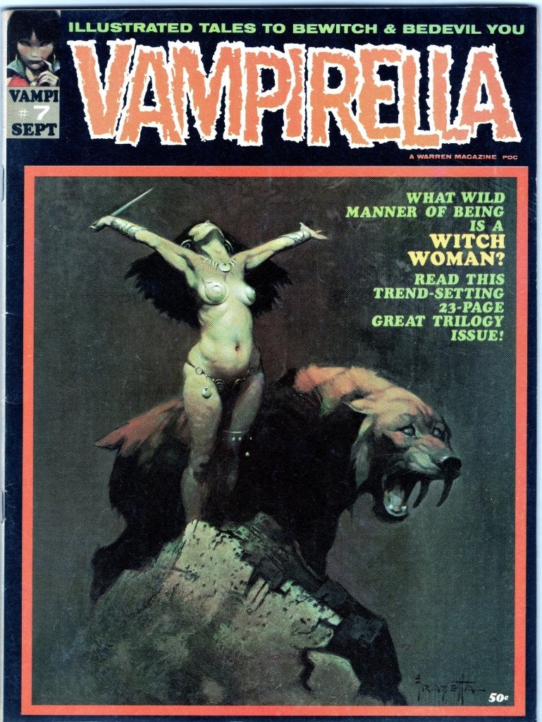 Vampirella 7 (Warren First series 1975), Ophalen of Verzenden, Gelezen