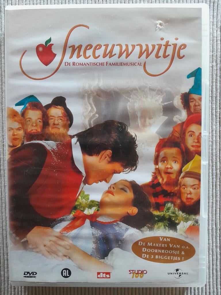 Sneeuwwitje (studio 100), CD & DVD, DVD | Enfants & Jeunesse, Enlèvement ou Envoi, Tous les âges, Comme neuf, Autres genres