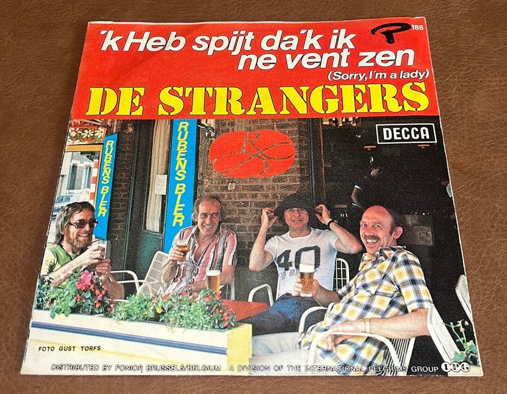 De strangers - ‘k heb spijt da’k ik ne vent zen - 7” vinyl, Cd's en Dvd's, Ophalen of Verzenden, Gebruikt
