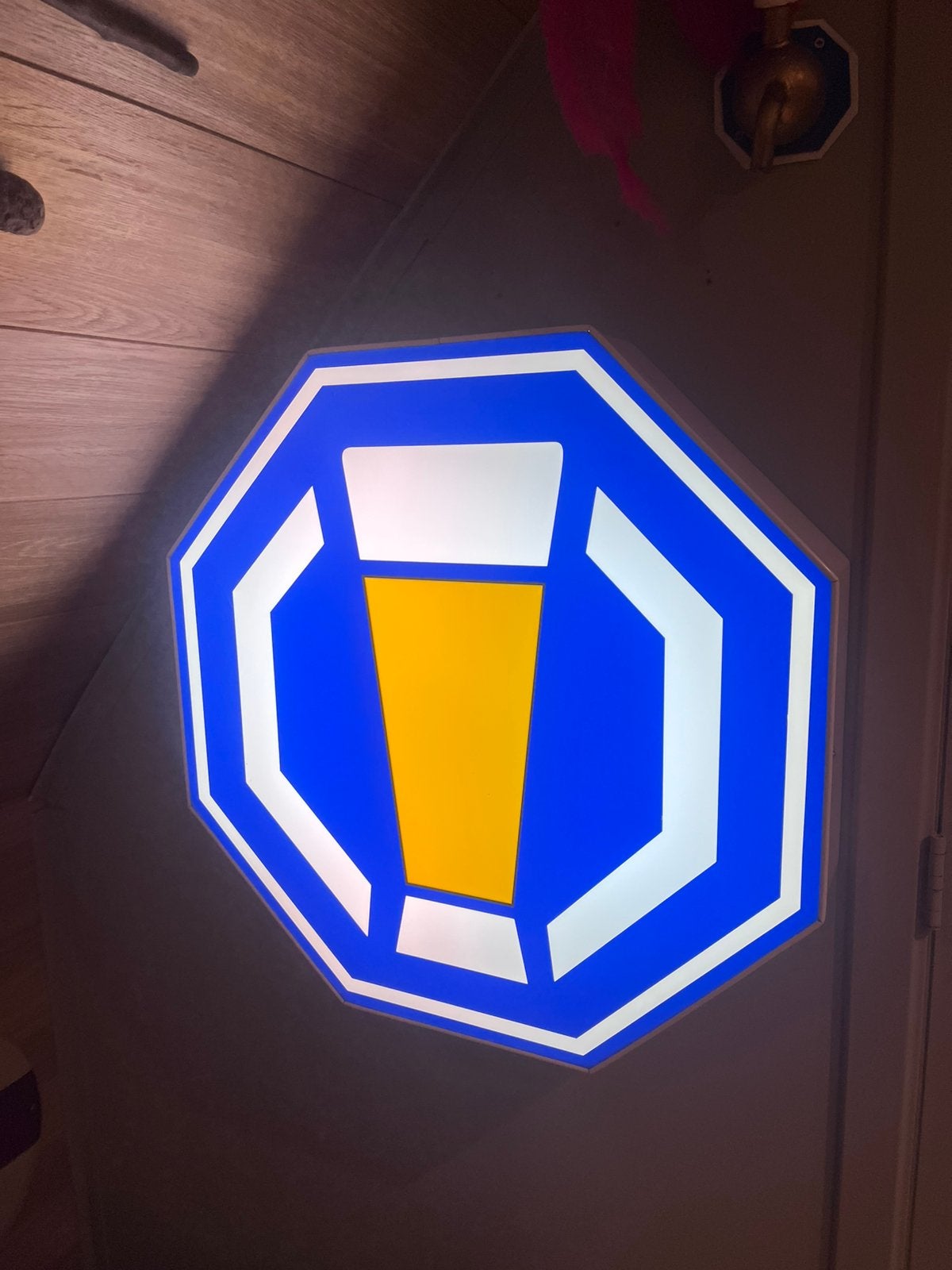 Lichtbak groot Safir, Verzamelen, Biermerken, Ophalen, Zo goed als nieuw