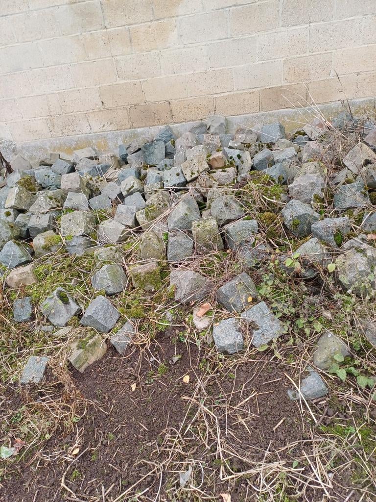 Kassei 80m2: zweeds graniet en boerenkassei, Tuin en Terras, Ophalen