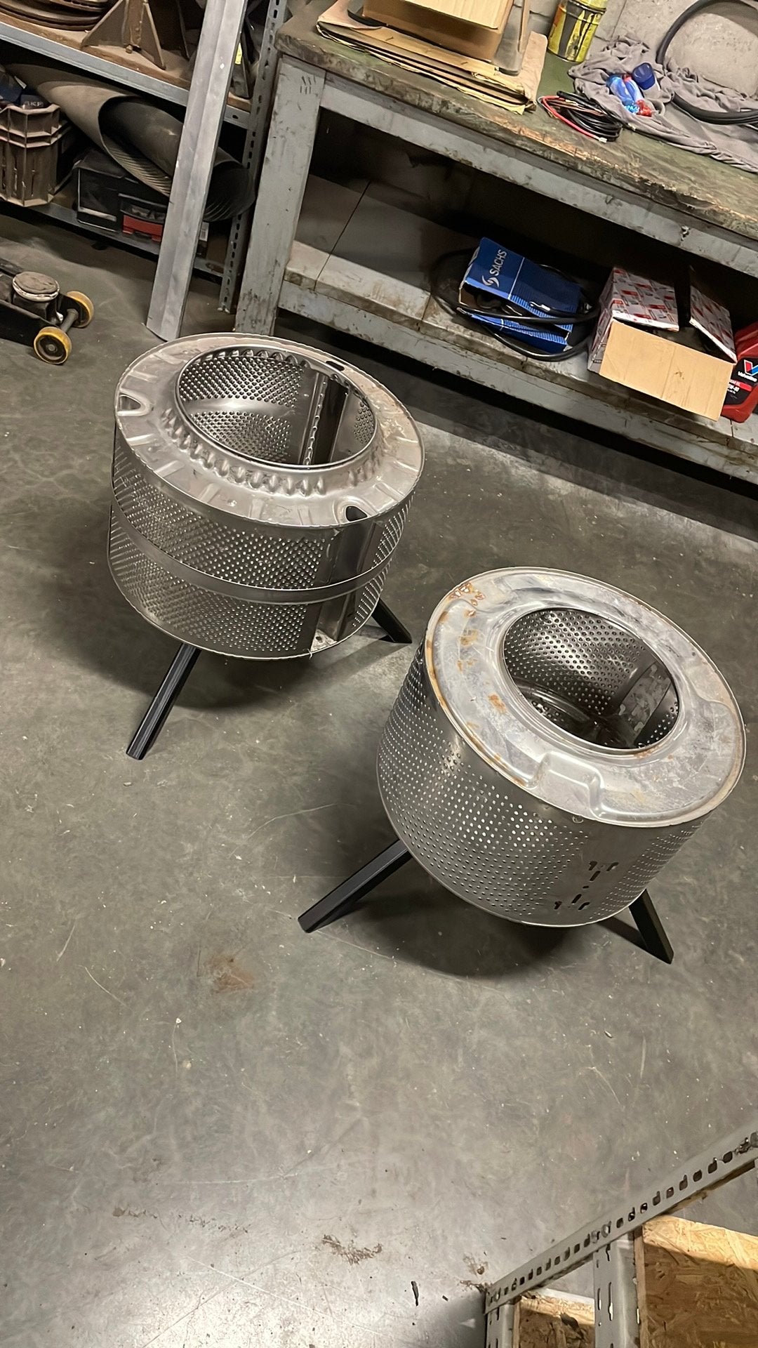 Inox vuurmand, Ophalen, Zo goed als nieuw
