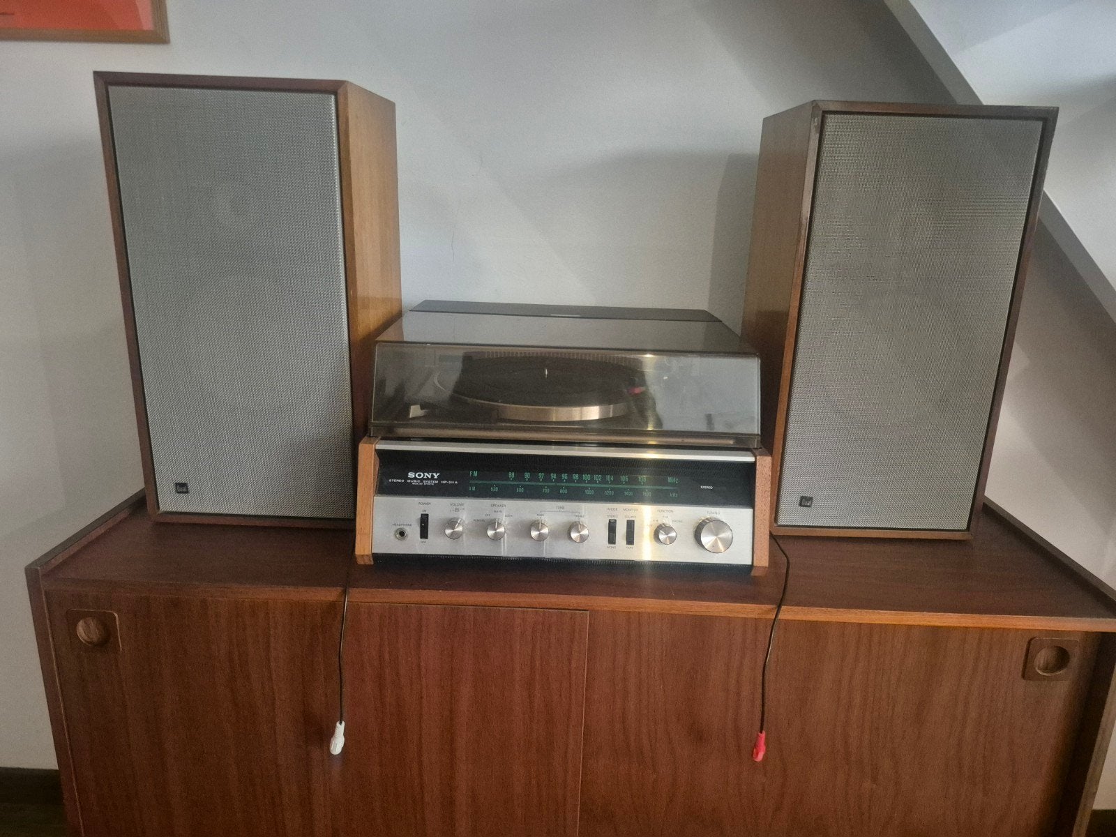 Sony retro platenspeler + DUAL speakers opfrisproject, Ophalen