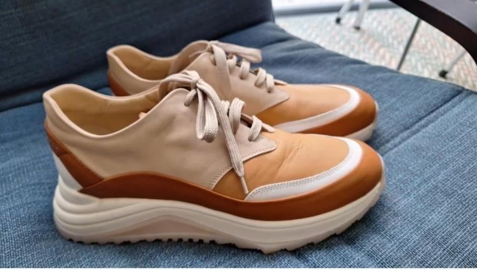 Lederen sneakers Mym 40, Kleding | Dames, Bruin, Ophalen of Verzenden, Zo goed als nieuw, Sneakers
