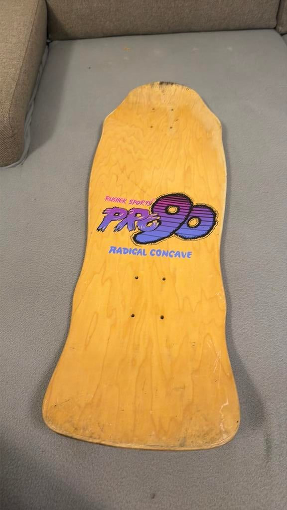 vintage Rusher Sports Pro 90 skateboarddeck, Enlèvement, Comme neuf, Planche
