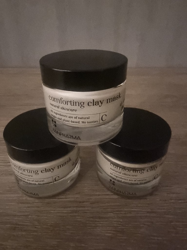 Comforting clay mask rainpharma (3), Handtassen en Accessoires, Uiterlijk | Gezichtsverzorging, Ophalen of Verzenden, Nieuw, Gehele gezicht