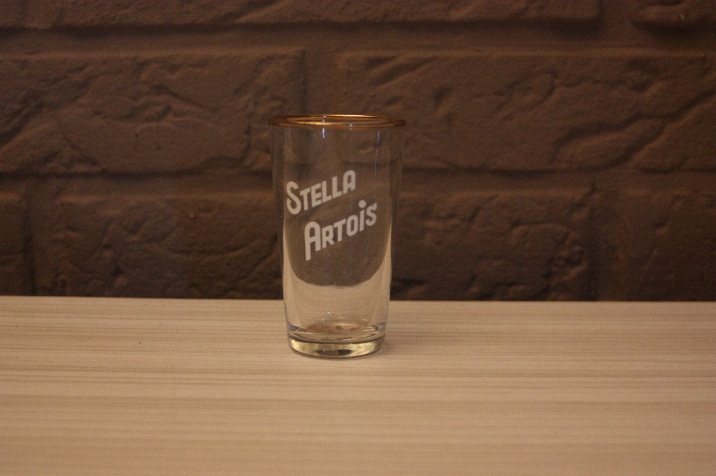 Zeer Zeldzame Kleine Stella Artois Glaasjes / Expo 58, Verzamelen, Glas en Drinkglazen, Zo goed als nieuw, Bierglas, Ophalen of Verzenden