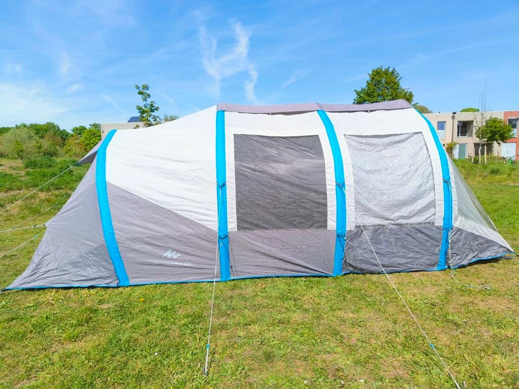 Air seconds family 6.3 XL quechua tent (opblaasbare bogen), Caravans en Kamperen, Ophalen