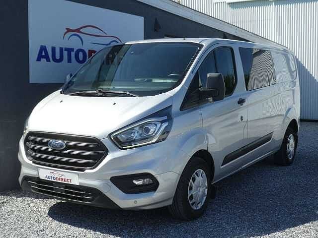 Ford Transit Custom 2.0 TDCi Double Cabine 6places  Camera,, Autos, 94 kW, Argent ou Gris, Achat, Entreprise