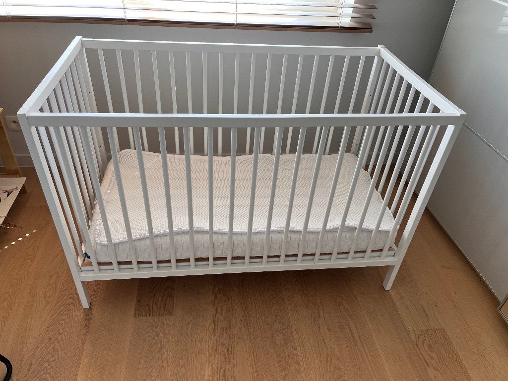 Babybed 120x60 Quax + Matras + Aerosleep + 2x hoeslaken, Kinderen en Baby's, Ophalen, Gebruikt, Minder dan 140 cm, Matras