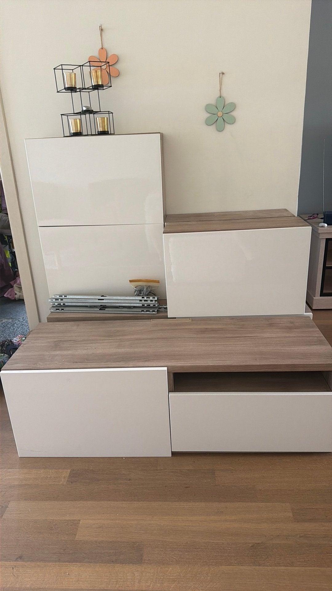 Tv meubel, Ophalen, Gebruikt, 200 cm of meer, Besta IKEA