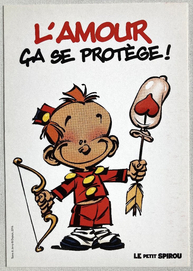 Le P'tit Spirou Tome Janry carte postal 2016, Envoi, 1980 à nos jours, Non affranchie