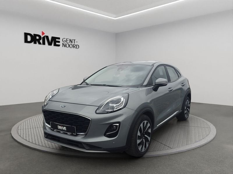 Ford Puma Ecoboost mHEV Titanium AUT, Auto's, Stof, Zwart, Bedrijf, 5 zetels