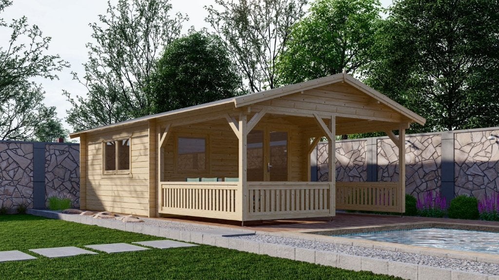 NOUVEAU chalet de luxe en rondins 50mm : 54+3, Envoi, Neuf