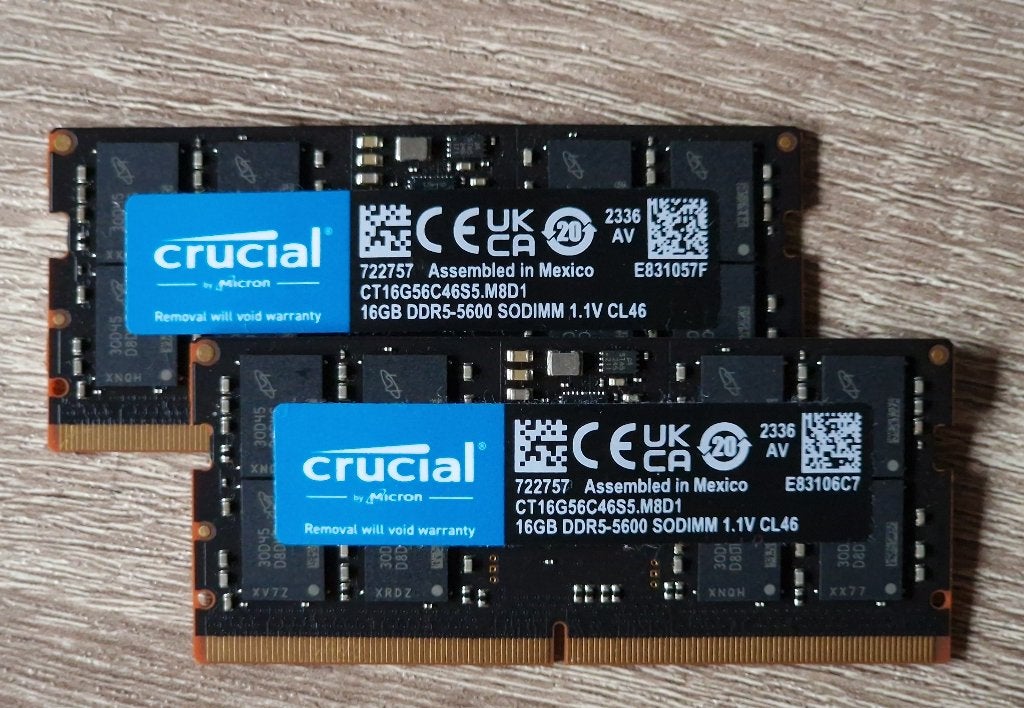 Crucial DDR5 SODIMM 2x16GB 5600, Computers en Software, RAM geheugen, 32 GB, Nieuw, Ophalen of Verzenden, DDR5