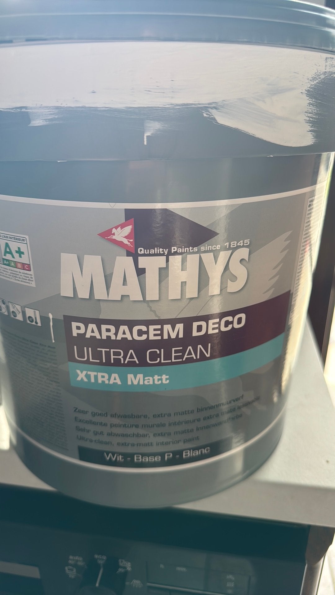 Wit Mathys, Doe-het-zelf en Bouw, Ophalen, 5 tot 10 liter, Wit, Verf