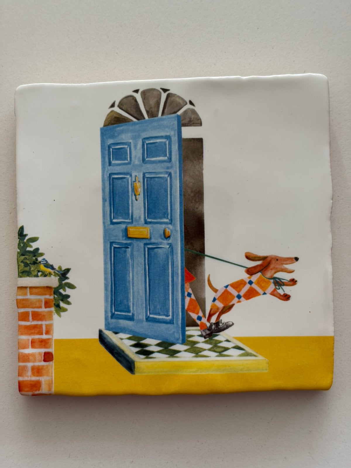 Tegel Storytiles My dog & I, Huis en Inrichting, Meerkleurig, Nieuw, Steen/keramiek, Ophalen of Verzenden