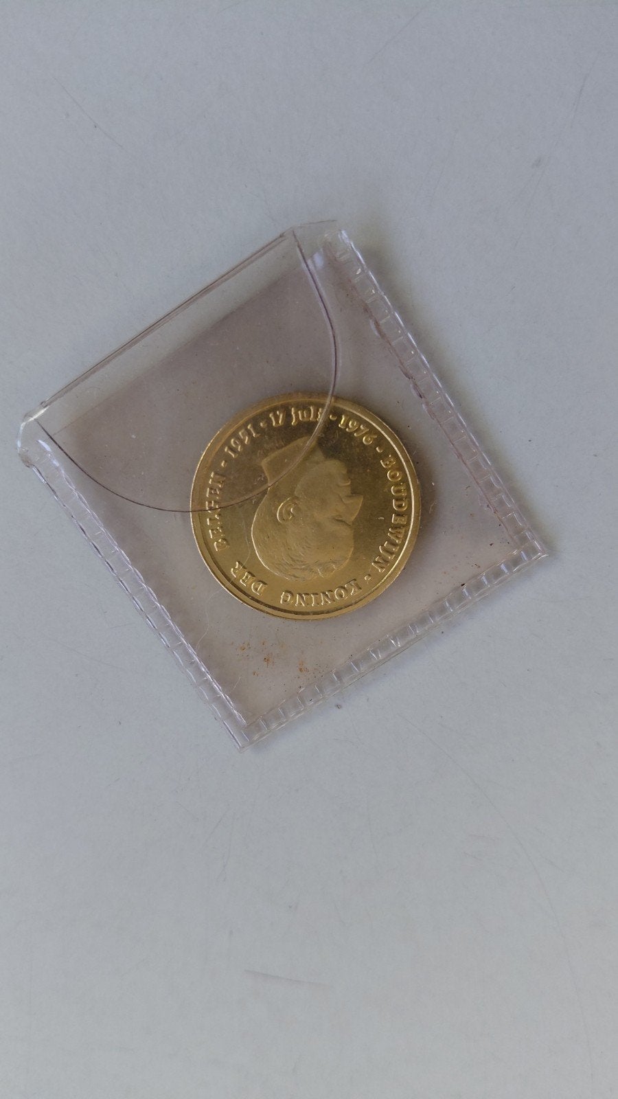 gouden munt Koning Boudewijn 1976, Enlèvement, Monnaie en vrac