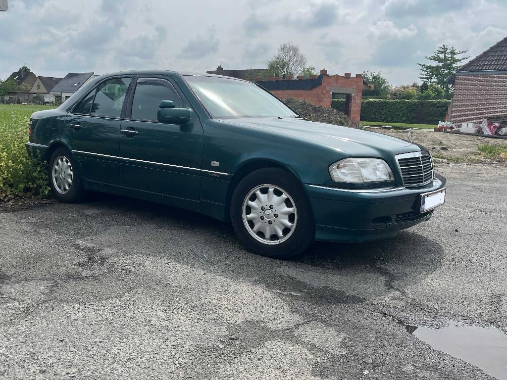 Mercedes C220 turbo, Auto's, Achterwielaandrijving, Zwart, Overige bekleding, 5 deurs