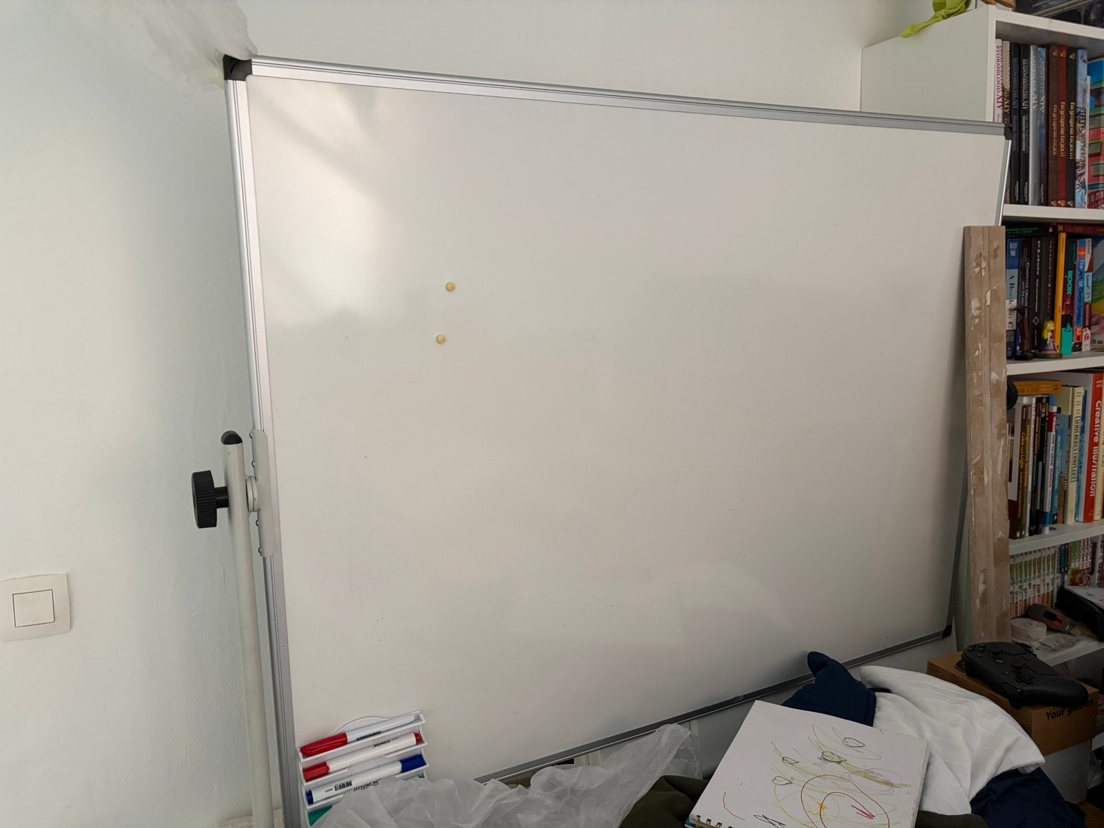 Whiteboard verrijdbaar 120x90, Ophalen, Zo goed als nieuw