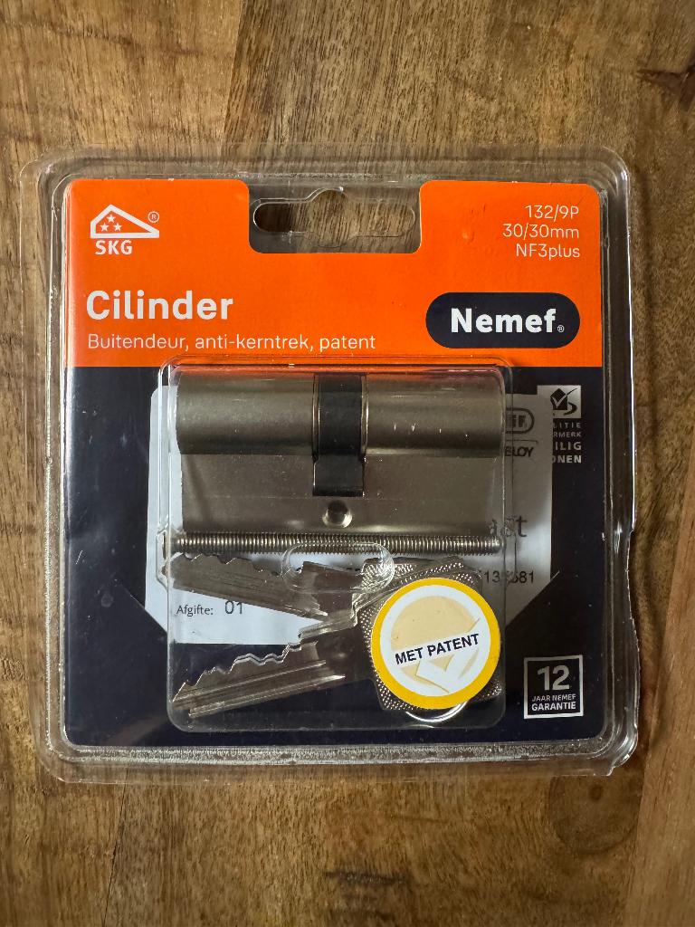 Différents cylindres Nemef SKG***30/30 mm(cylindres 1,2,3,4), Bricolage & Construction, Serrurerie de bâtiment & Dispositif de fermeture