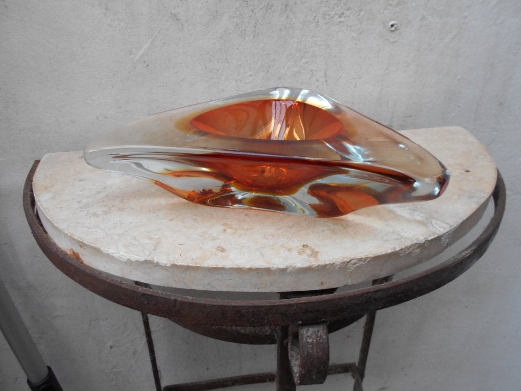 MURANO schaal  SOMMERSO  1970, Antiquités & Art, Enlèvement ou Envoi