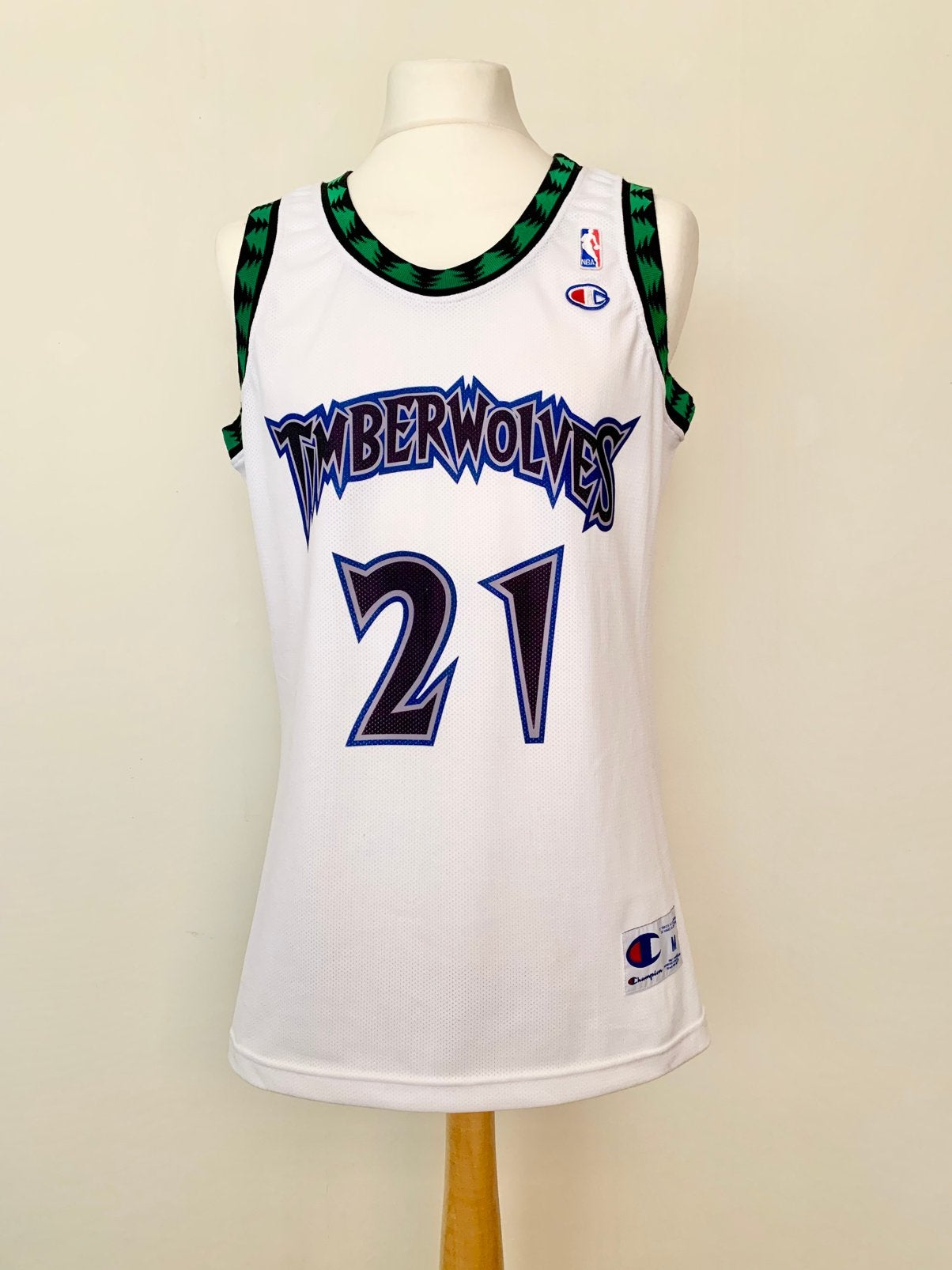 Minnesota Timberwolves 90s 2000s Kevin Garnett NBA USA Shirt, Ophalen of Verzenden, Gebruikt, Kleding