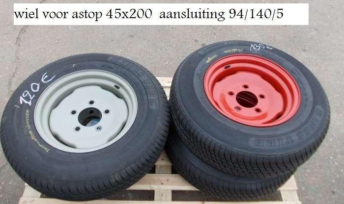 wiel voor astop 45x200 ideaal voor grondbreker / woeler /, Articles professionnels, Agriculture | Pièces | Pneus, Jantes & Essieux