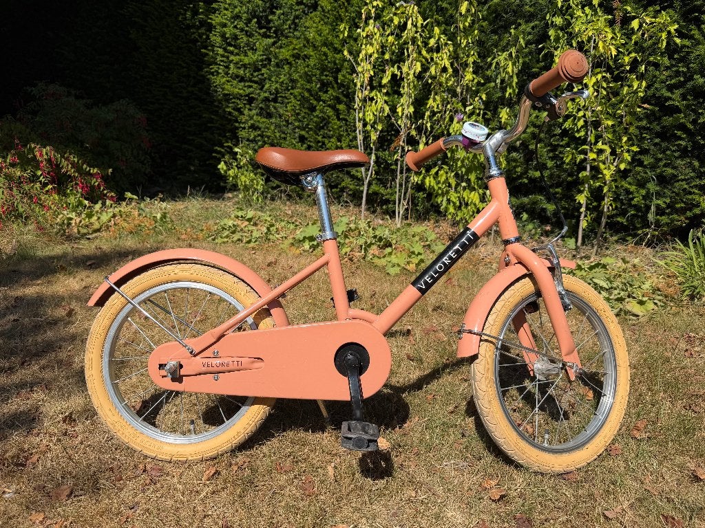 Veloretti Maxi kinderfiets 16 inch - koraal, Fietsen en Brommers, Ophalen, Terugtraprem, Veloretti, 16 tot 20 inch