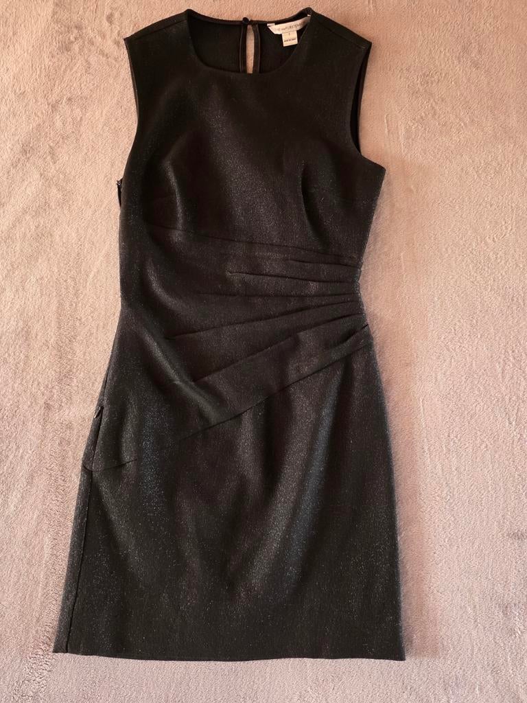 Diane von Furstenberg zwarte glitter jurk maat S, Ophalen, Maat 36 (S)