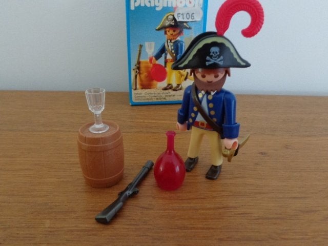Playmobil 3791  Pirate avec tonneau - année 1990, Enfants & Bébés, Pirates, Enlèvement ou Envoi, Comme neuf, Kit complet