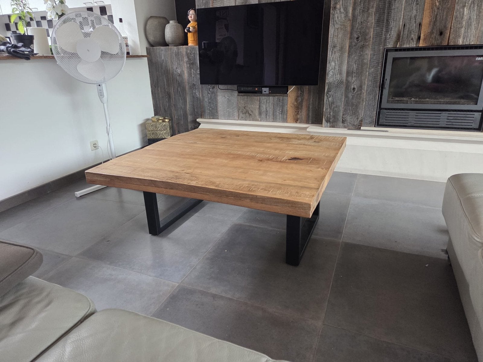 Salontafel te koop, Ophalen, Vierkant, Zo goed als nieuw, 5 – 50