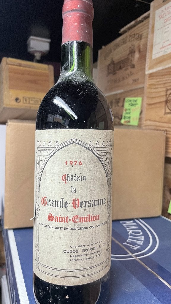 CH GRANDE VERSANNE 1976 ST EMILION   50 ANS, Collections, Vins, Enlèvement ou Envoi