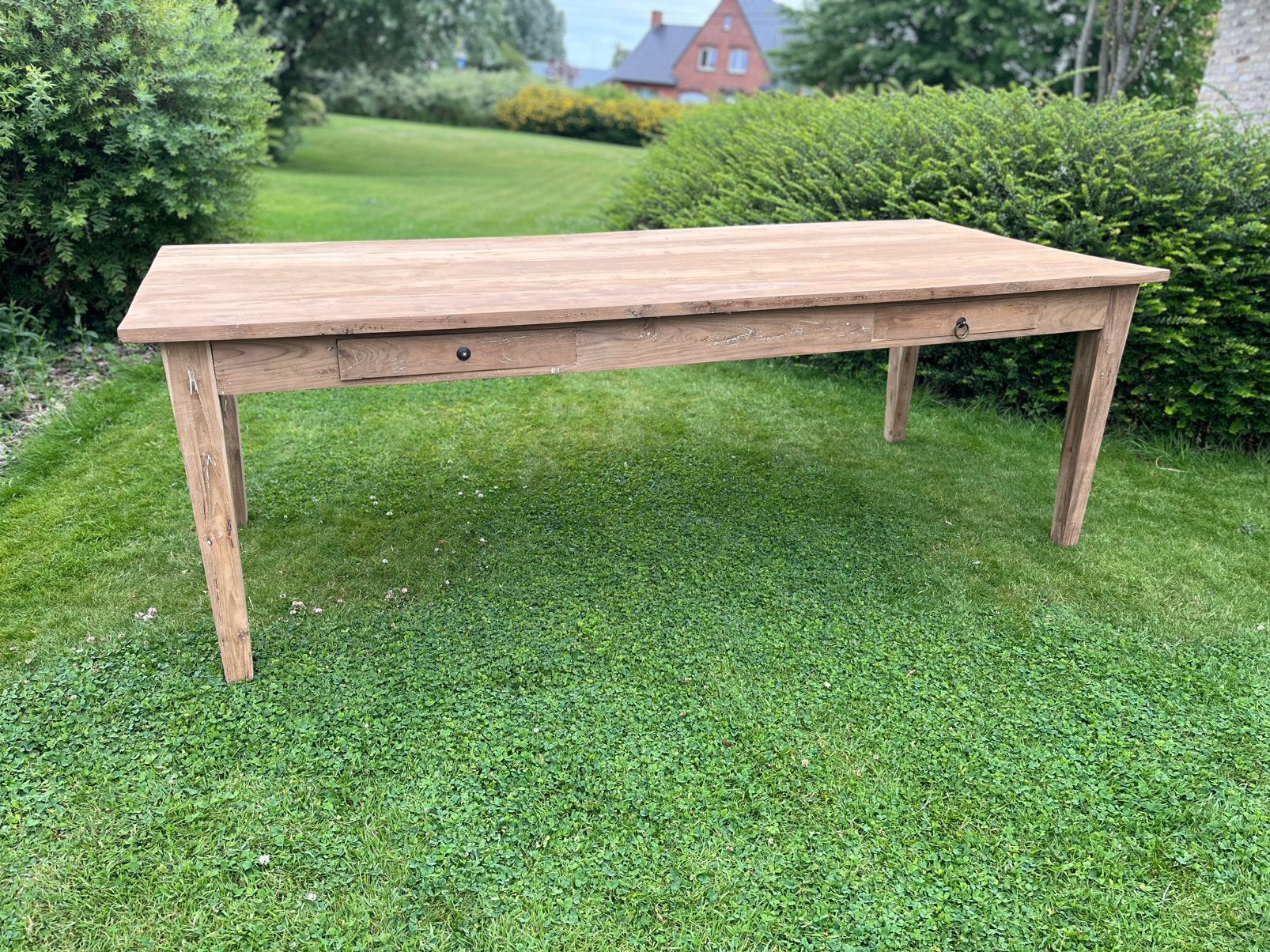 Table de ferme 240x99x79, Maison & Meubles, Tables | Tables à manger, Utilisé, 50 à 100 cm, 200 cm ou plus, Cinq personnes ou plus