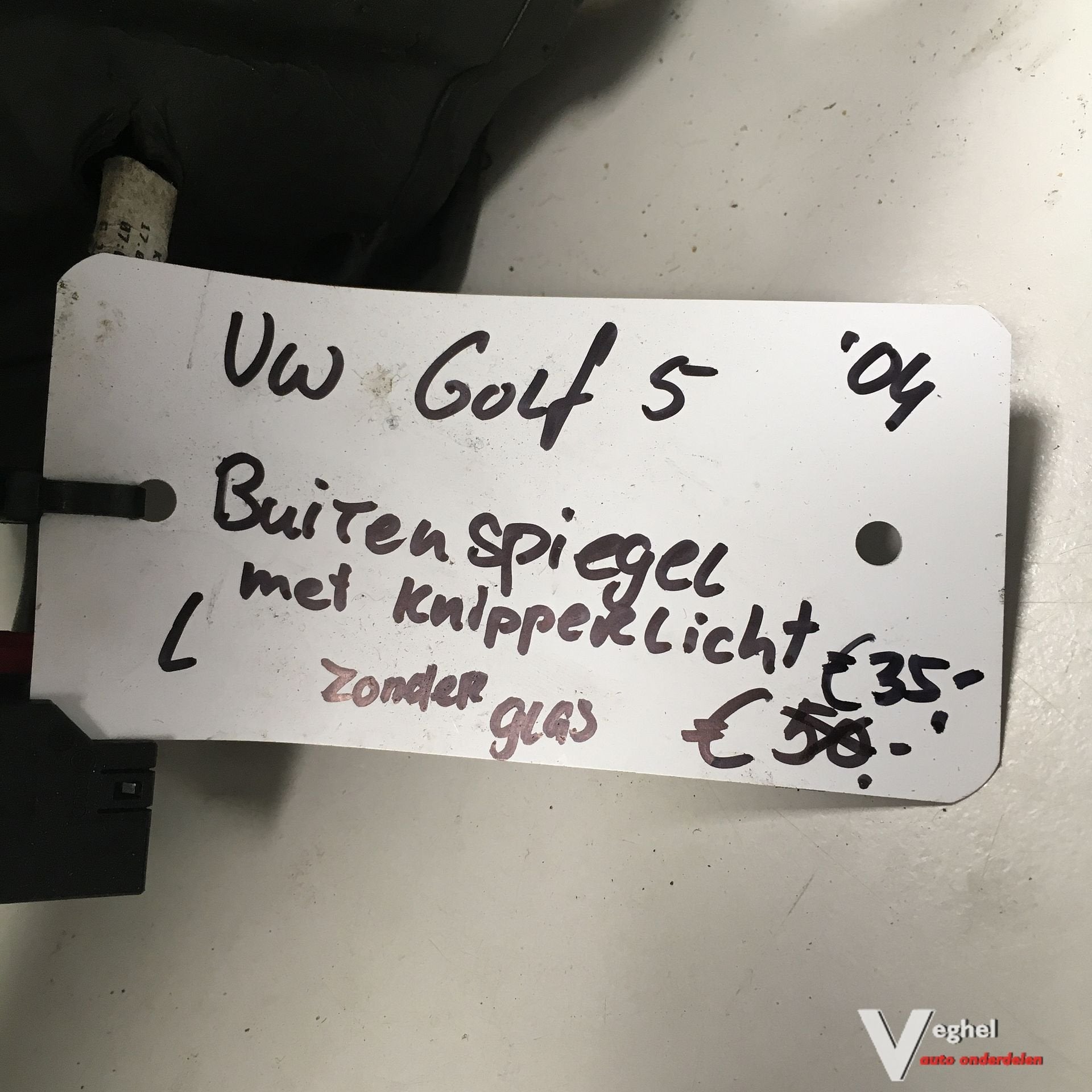 Vw Golf 5  2004   5drs  Elektr Buitenspiegel Links met knipp, Auto-onderdelen, Gebruikt, -, -, Ophalen of Verzenden
