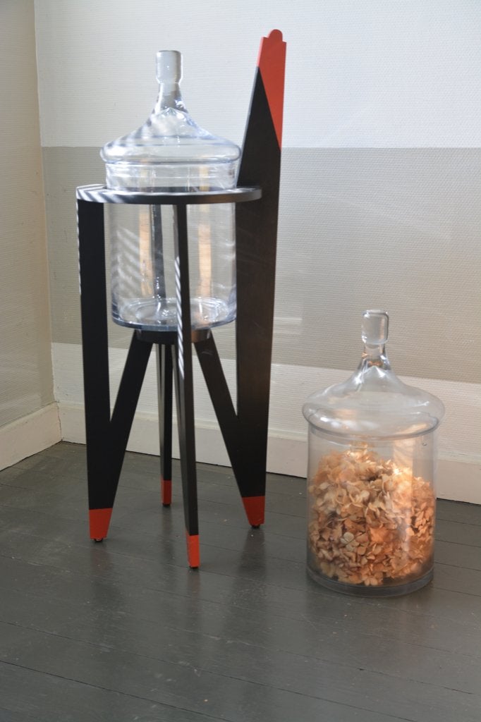 glas bokaal en houder, Ophalen