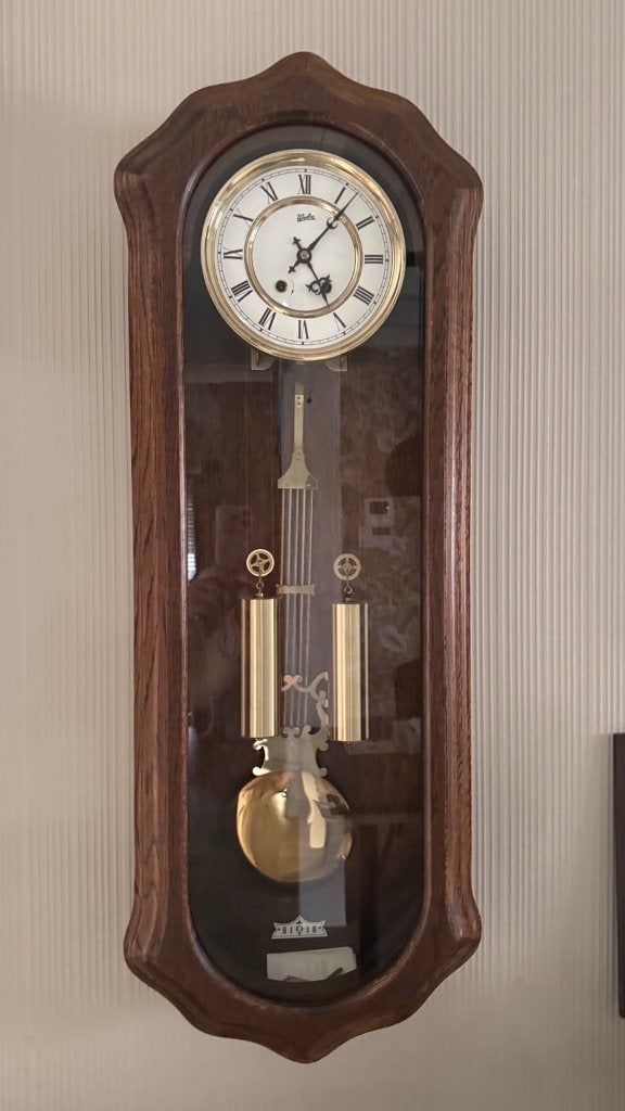 Warmink (Wuba) mechanische wandklok met slinger, Antiek en Kunst, Ophalen