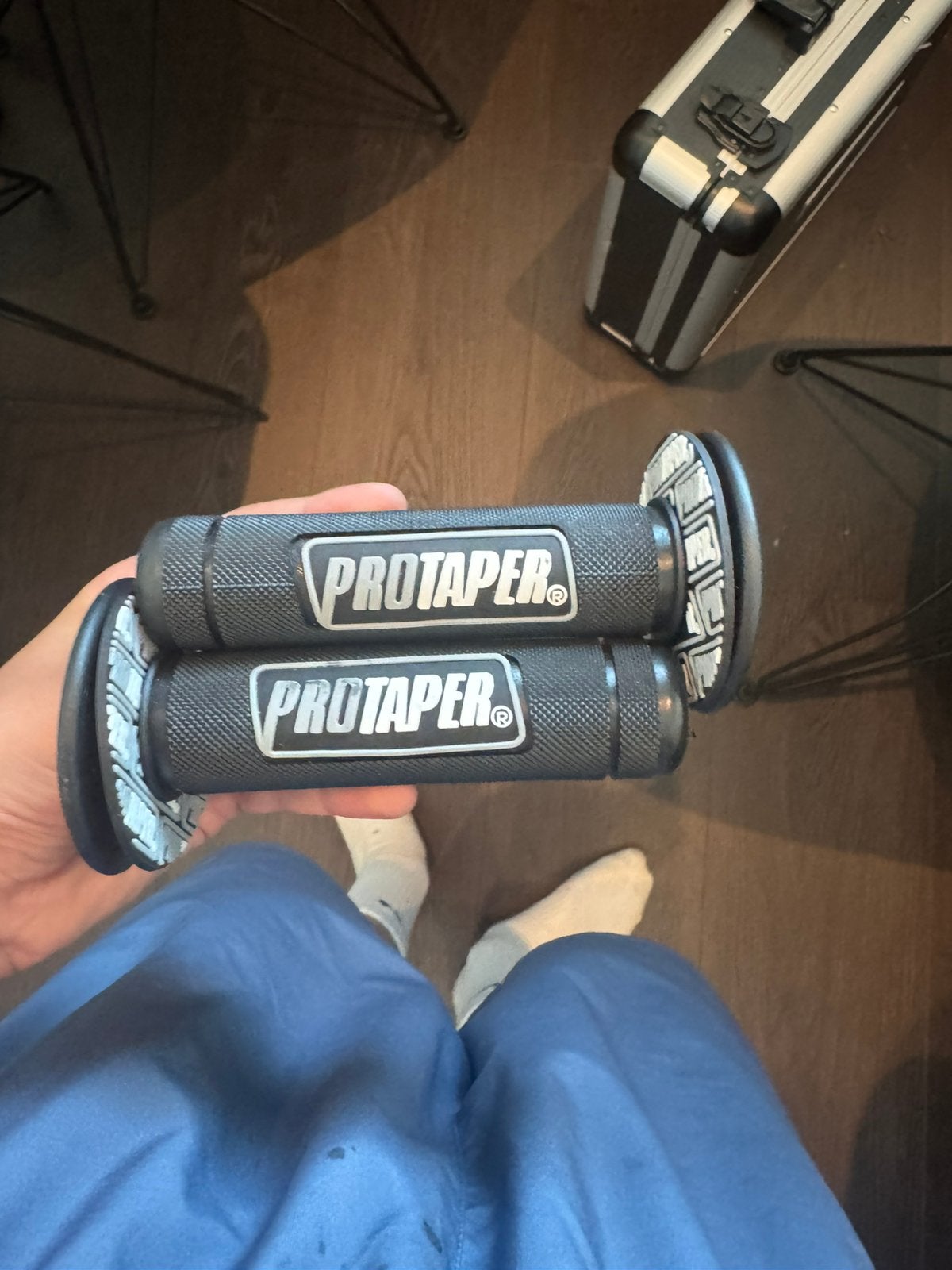 Pro taper grips, Caravans en Kamperen, Zaklampen, Ophalen, Zo goed als nieuw