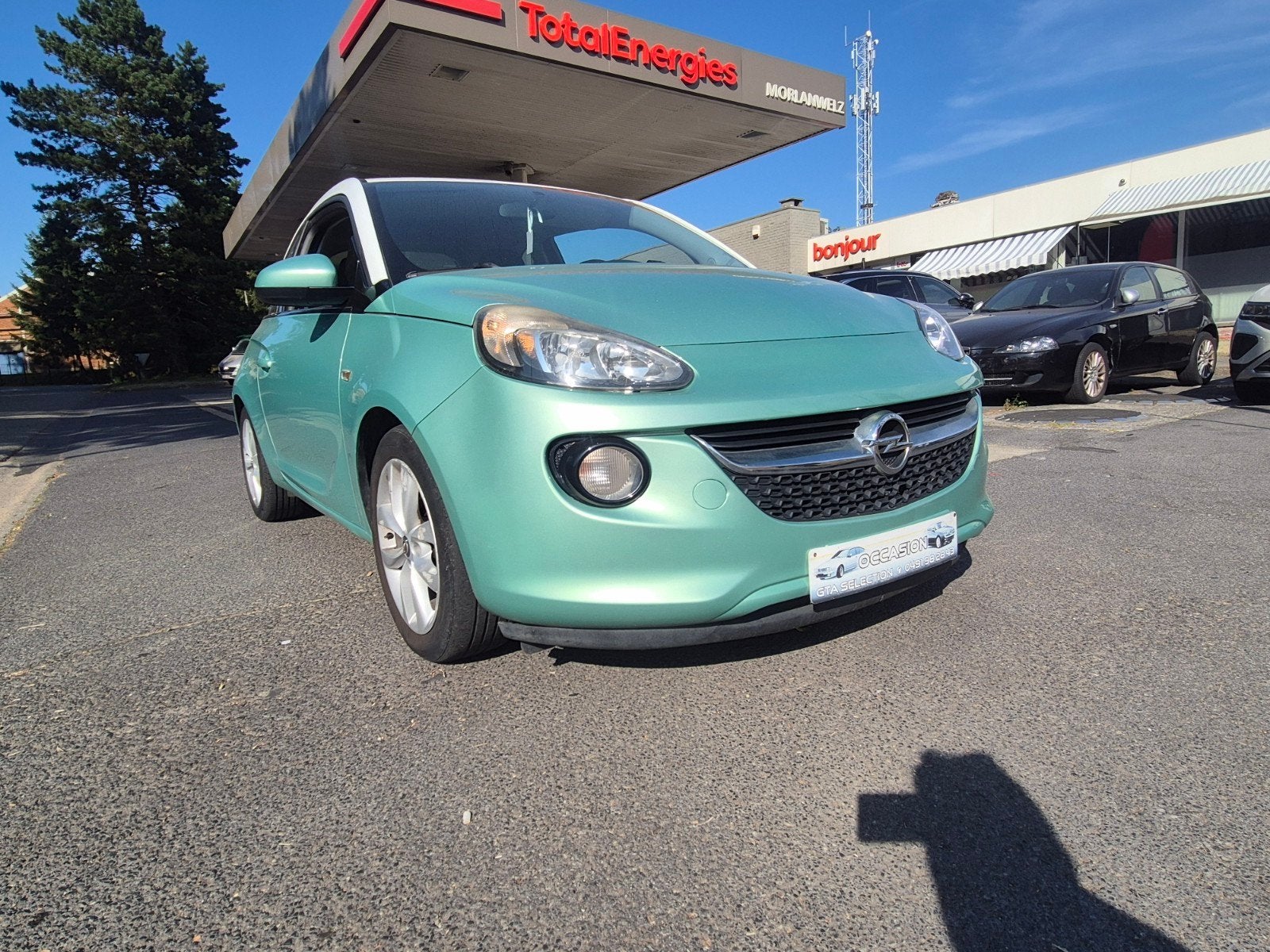 OPEL ADAM AVEC DEMANDE D IMMATRICULATION, Auto's, Opel, Voorwielaandrijving, Zwart, 4 cilinders, Bedrijf