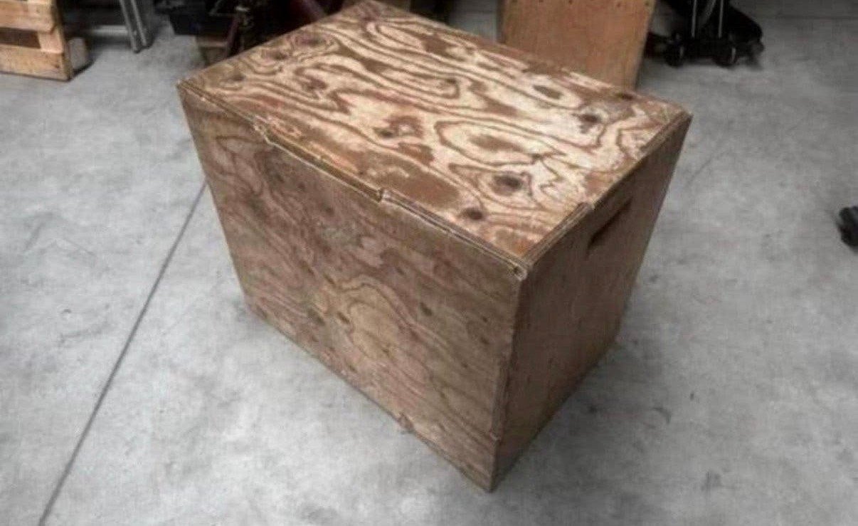 Houten Plyo Box 3-1 - Afmeting: - 50 x 60 x 75 cm, Sport en Fitness, Ophalen, Gebruikt