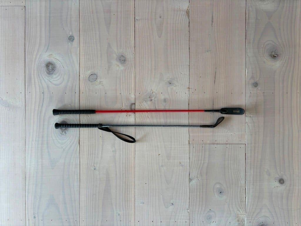 zweepjes rood en blauw, Ophalen, Gebruikt