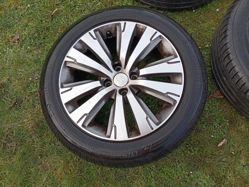 4 jantes 17 pouces Peugeot 3008, Auto-onderdelen, Banden en Velgen, Ophalen, Gebruikt, Velg(en), 17 inch