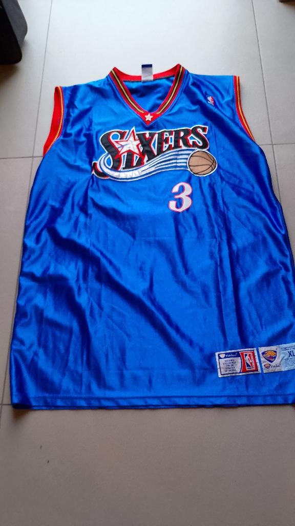 classic retro vintage NBA shirt Sixers '3 Iverson' maat XL, Ophalen of Verzenden, Shirt