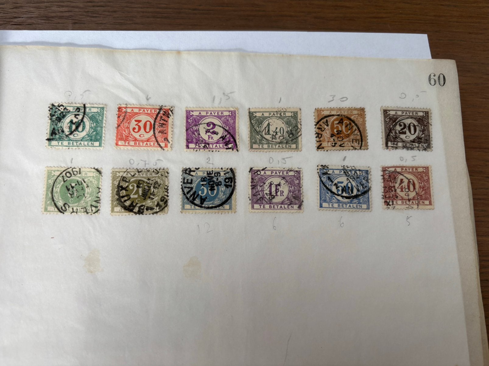 Oude Belgische postzegels, Ophalen of Verzenden, Gestempeld