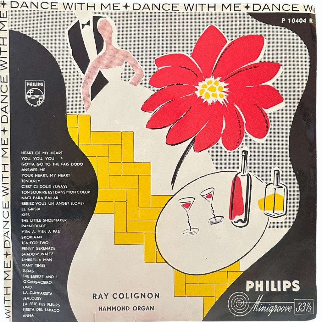 Disque Vinyle 10" Ray Colignon - Dance With Me (1959), CD & DVD, Vinyles | Jazz & Blues, Utilisé, Compilation, Pochette photo