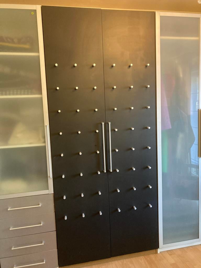 Grijze Pax kast deuren  van Ikea 50x229 cm, Huis en Inrichting, Ophalen, Zo goed als nieuw