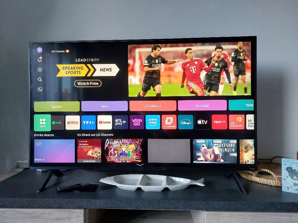LG 50" QNED 4K Smart TV – LG 50QNED80T6A (2024), QLED, 50 Hz, Comme neuf, Enlèvement